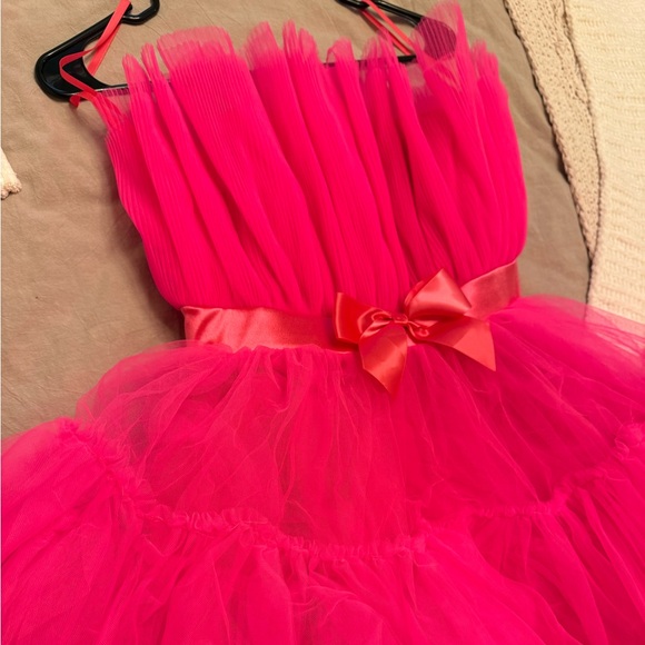 Vibrant Pink Tulle Dress - Picture 5 of 10